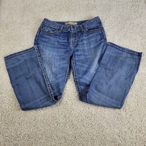 BKE Kate Boot Cut Jeans Womens 30 x 31 1/2 Denim Embellished Pockets Blue Wash